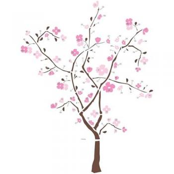 Autocollants Arbres Roses – Hauteur 45,7 cm