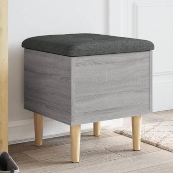 VidaXL Sitzbank Sitzbank mit Stauraum Grau Sonoma 42x42x46 cm Spanplatte