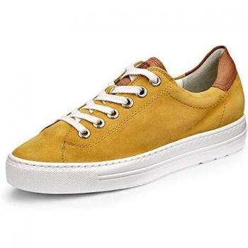 Paul Green Damen Sandalen Gelb Gr. 8