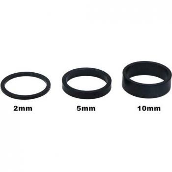 Accesorios de ciclismo de montaña: arandela de horquilla de aluminio con espaciadores 2/5/10mm