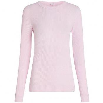 Penn & Ink Damen Langarm Shirt Rosa L