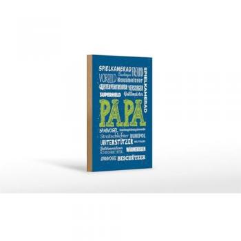 Papa, unser Held: Holzschild 12x18 cm