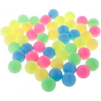 Paquete de 50 Pelotas de Ping Pong de Colores para Práctica Multi-ball