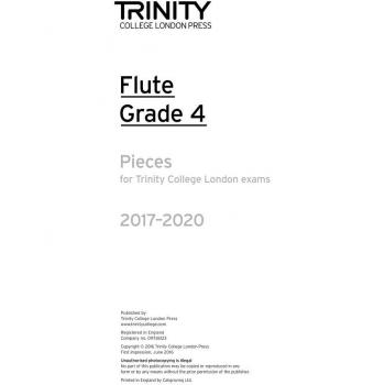 Trinity College London: Flute Exam Pieces Grade 4 2017 to 2020