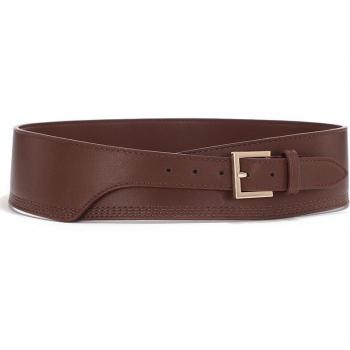 HIMUNU Women's Corset Style PU Leather Belt