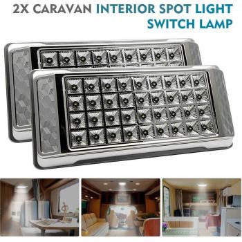 2Pcs 12V LED Reading Light for RV Caravan Camper