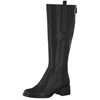 Tamaris Women's Classic Black Suede High Boots, Size 4.5 UK