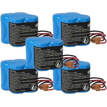 Set 5 piles 6 V Li‑MnO₂ 2400 mAh – Compatibilité Allen Bradley