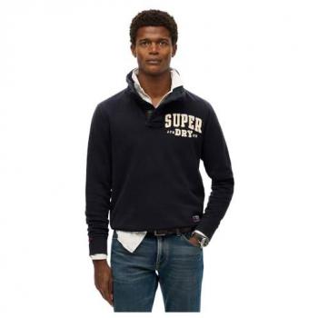 Athletic Half-Button Superdry Sweatshirt Navy Edition