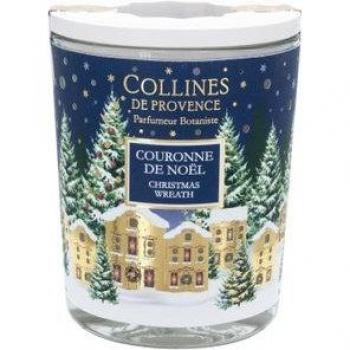 Bougie Parfumée Couronne de Noël 180g Collines de Provence