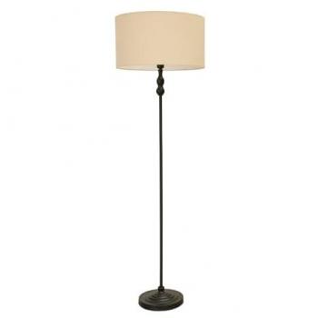 Maggie Matte Black Candlestick Floor Lamp