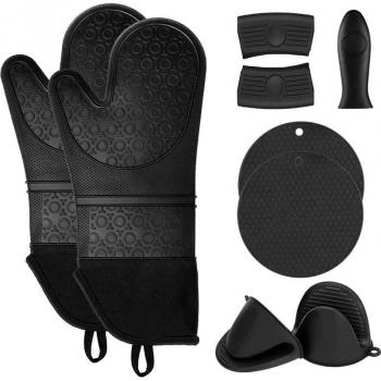 Set de Manoplas Silicona Resistente al Horno