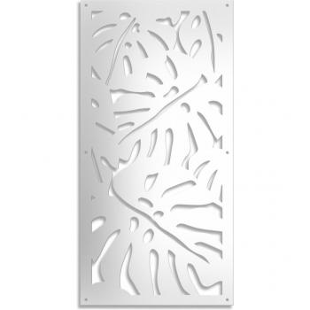 Filodendro Pannello Parasole PVC 47x94 cm, Spessore 10 mm, Bianco
