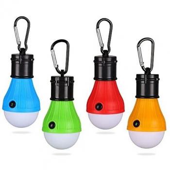 Yizhet LED Campinglampe Zeltlampe Glühbirne Set (Orange)