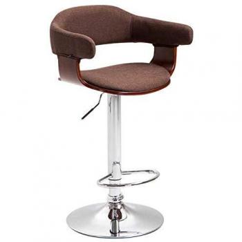 CLP Barhocker Natal – Drehsitz, Trompetenfuß, höhenregulierbar, Coffee‑Brown