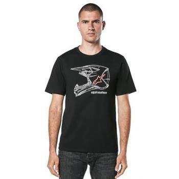 Alpinestars MX Helmet T-Shirt – Schwarz – Größe L