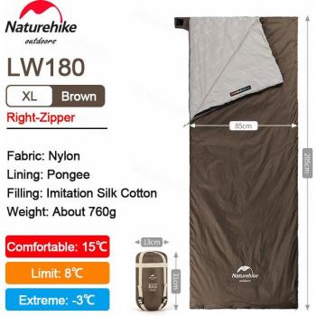 Naturehike Splicable Katoenen Slaapzak Envelop 680g/760g