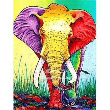 Décoration Éléphant Coloré 5D
