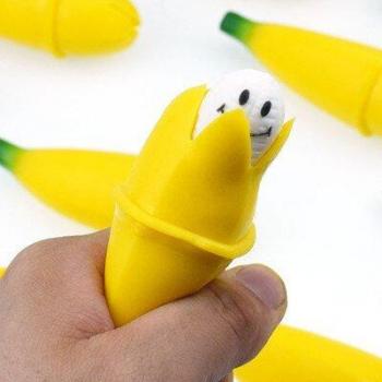 Banane stress ball avec sourire