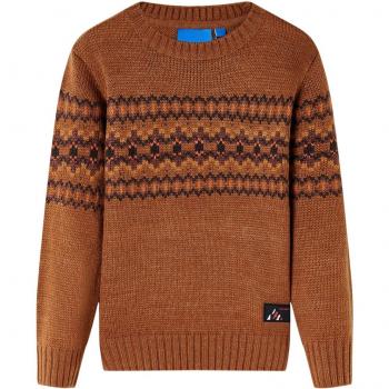Pull Tricot Cognac pour Enfants 92/104/116/128/140