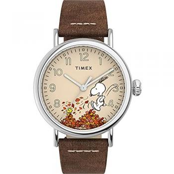 Timex Peanuts Fall Unisex Watch with Brown Strap