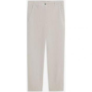 M‑Size Velvet Chinos – Women's Casual White