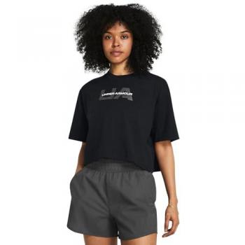Camiseta Under Armour UA Boxy Preta Cropped