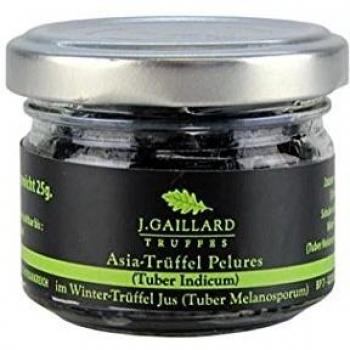 Asia Trüffel Pelures, Trüffelschalen/-scheiben in Wintertrüffelsaft, Gaillard, 30g