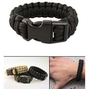 Mil‑Tec Schwarzer KST15 mm Paracord-Arm für L-Größe