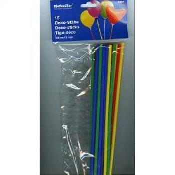 Tischschmuck mit Ballons und Halterungen (24 cm, 15 Stück)