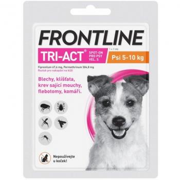 FRONTLINE TRI-ACT spot-on pro psy S (5-10 kg)-1x1ml