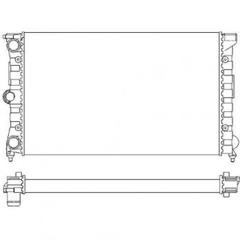 HELLA Service 8MK 376 901-131 Radiator for engine cooling