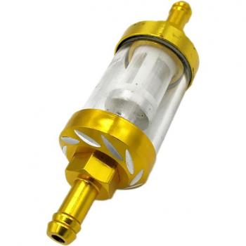 8mm Gold Fuel Filter for Motorcycle and ATV