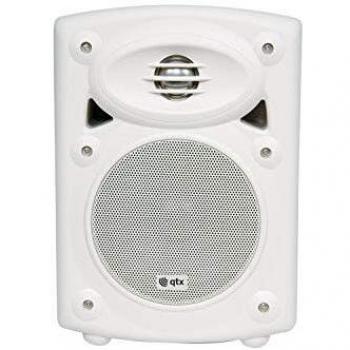 Enceinte murale blanche QTX QR5B – 40 W RMS avec subwoofer et tweeter
