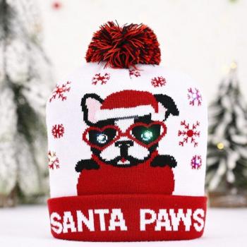 LED Santa Claus Knit Hat