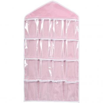 16-Pocket Hanging Storage Bag for Underwear and Accessories
