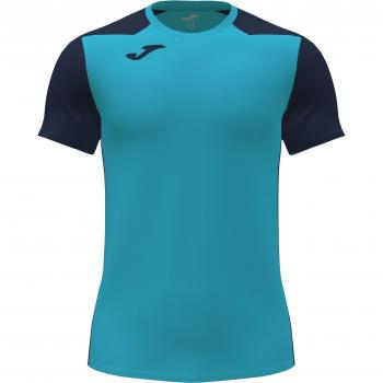 T-shirt Joma Record II Bicolor turchese blu navy