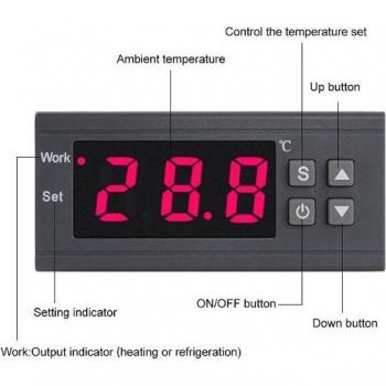 MH1210W AC Digital Thermometer and Thermostat