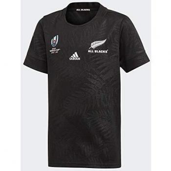 Adidas Kid's AB RWC H JSY Y Top, Black, 8-Year-Old