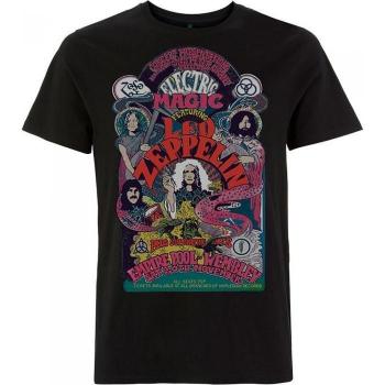 Unisex Adult XL Led Zeppelin T-Shirt, Vollfarben Electric Magic in Schwarz