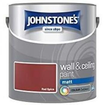Johnstone's Interior Red Spice Paint, Matt Finish – 2.5L