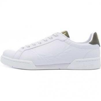 FP B722 Fred Perry Leder Sneaker Weiß EU45