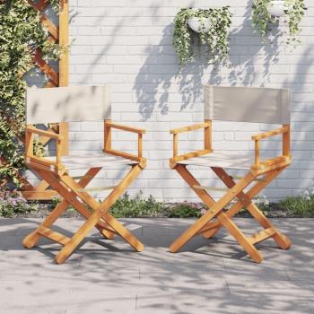 Lot de 2 Chaises de Jardin