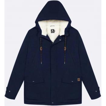 Faguo's Vernon Parka in Blue (Made with Recycled Polyester)