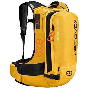 Sac d’alpinisme Free Rider 22 Avabag pour femmes, couleur jaune, 22 L