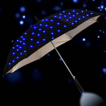 23-Inch LED Flashing Parasol with Long Handle