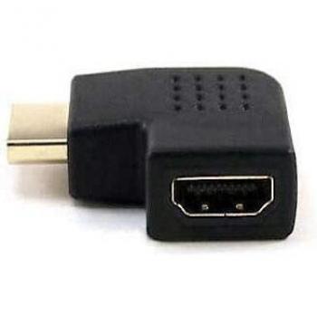Adaptateur HDMI femelle-mâle 90° Techly