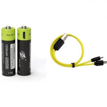 ZNTER AA 1.5V Batterie Lithium Polymère 1700mAh