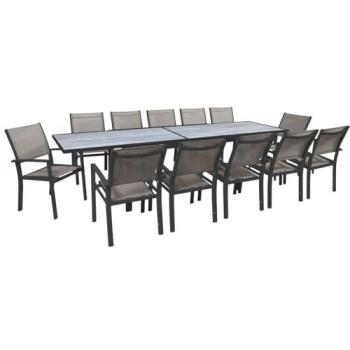 Mobilier de jardin repas extensible Lagos
