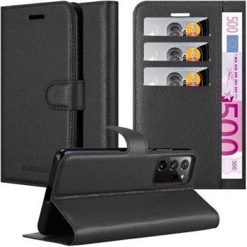 Étui Magnétique avec Support pour Samsung Galaxy NOTE 20 PLUS en Noir de Jais